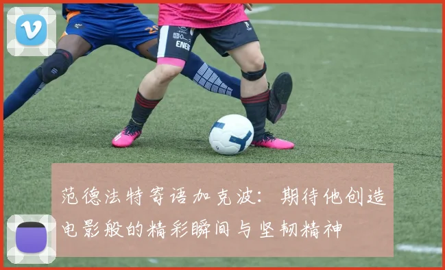 范德法特寄语加克波：期待他创造电影般的精彩瞬间与坚韧精神